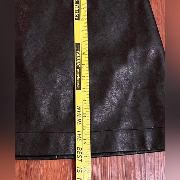 J. Crew NWT black faux Leather Aline Skirt women’s size 00 - Picture 7 of 11